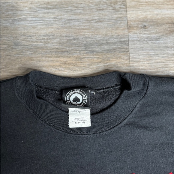 Vintage THRASHER Sweatshirt Men Black Japanese Script Skateboard Magazine 90s - Picture 3 of 6